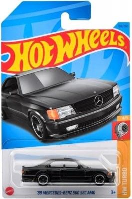 Mercedes 560 SEC AMG 1989 svart - Hot Wheels 1:64