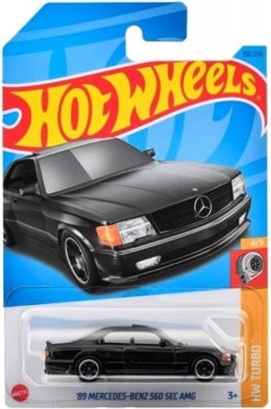 Mercedes 560 SEC AMG 1989 svart - Hot Wheels 1:64