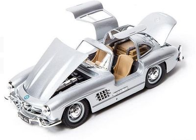 Mercedes Benz 300 SL (W198) 1954 silver - skala 1:24