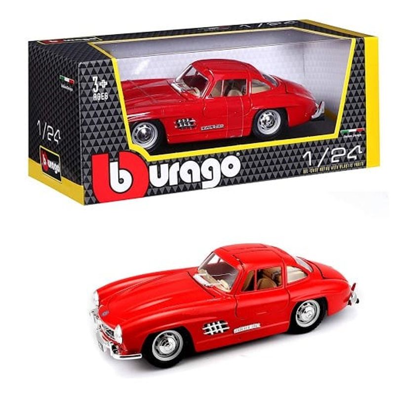 Mercedes Benz 300 SL (W198) 1954 röd - skala 1:24