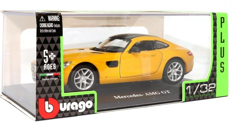 Mercedes AMG GT gul - skala 1:32