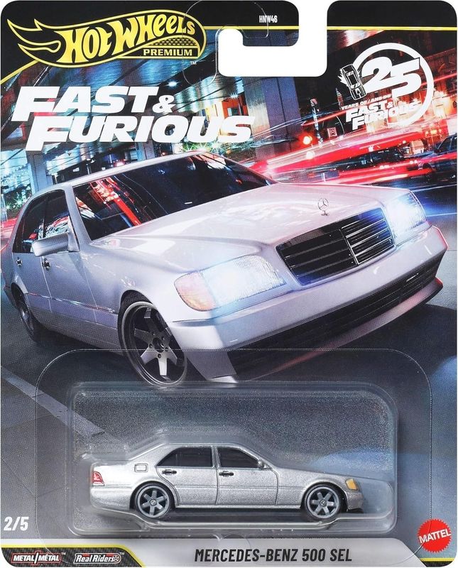 Mercedes Benz 500 SEL silver Fast & Furious - Hot Wheels 1:64