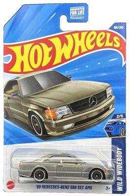 Mercedes Benz 560 SEC AMG 1989 grön - Hot Wheels 1:64