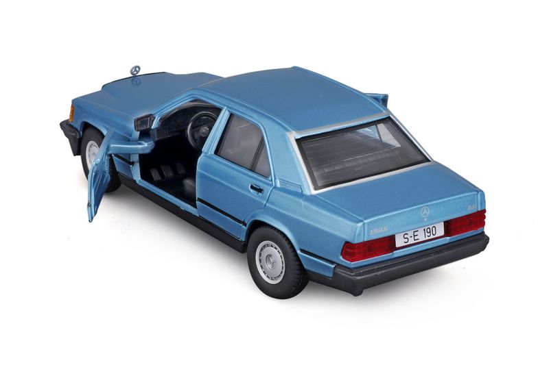 Mercedes Benz 190E 1987 blå - skala 1:24