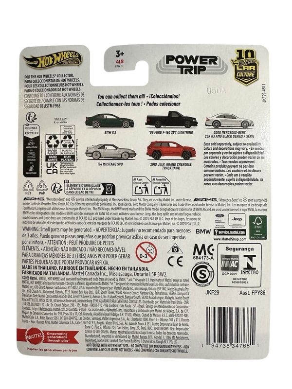 Mercedes Benz CLK 63 AMG 2008 - Hot Wheels Power Trip 1:64