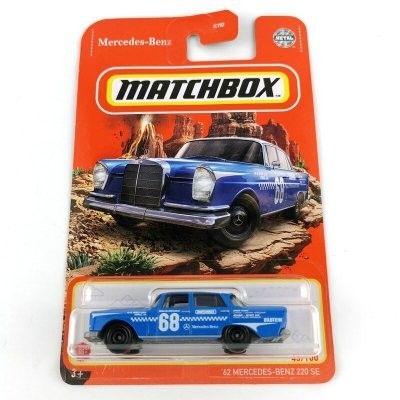 Mercedes Benz 220 SE 1962 blå - Matchbox 1:64