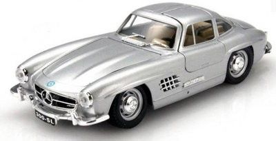 Mercedes Benz 300 SL (W198) 1954 silver - skala 1:24