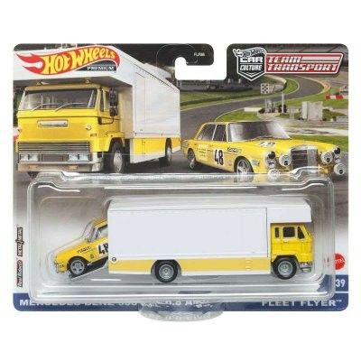 Mercedes 300 SEL AMG 6.8ltr & Fleet Flyer - Hot Wheels 1:64