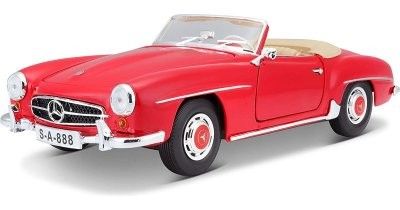 Mercedes Benz 190SL 1955 röd - skala 1:18