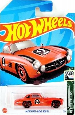 Mercedes Benz 300 SL röd - Hot Wheels 1:64