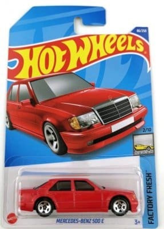 Mercedes Benz 500 E röd - Hot Wheels 1:64