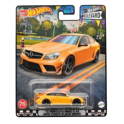 Mercedes Benz C63 Coupe 2012 orange - Hot Wheels Boulevard 1:64