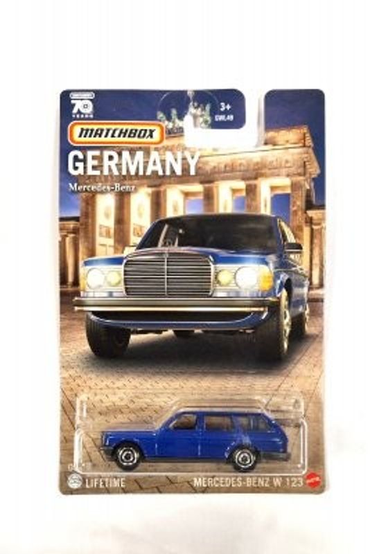 Mercedes Benz W123 blå - Matchbox 1:64