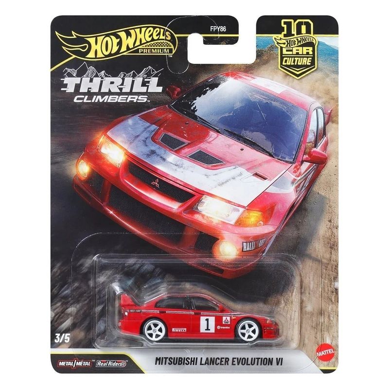 Mitsubishi Lancer Evolution VI- Hot Wheels Thrill Climbers 1:64