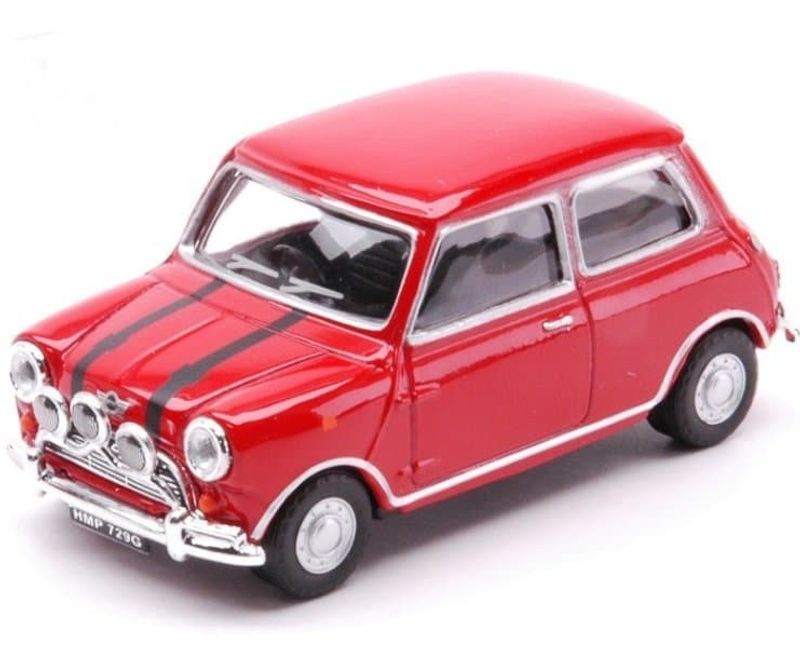 Mini Cooper röd - skala 1:43