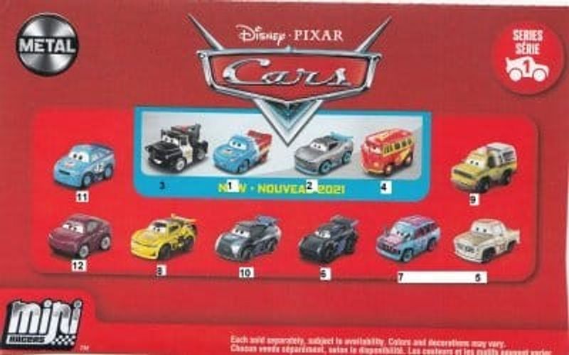 Mini racers Cars (olika bilar) 2021 - Disney Cars