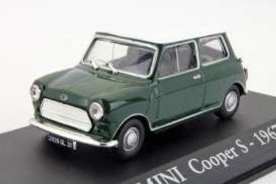 Mini Cooper S 1967 grön/vit - skala 1:43