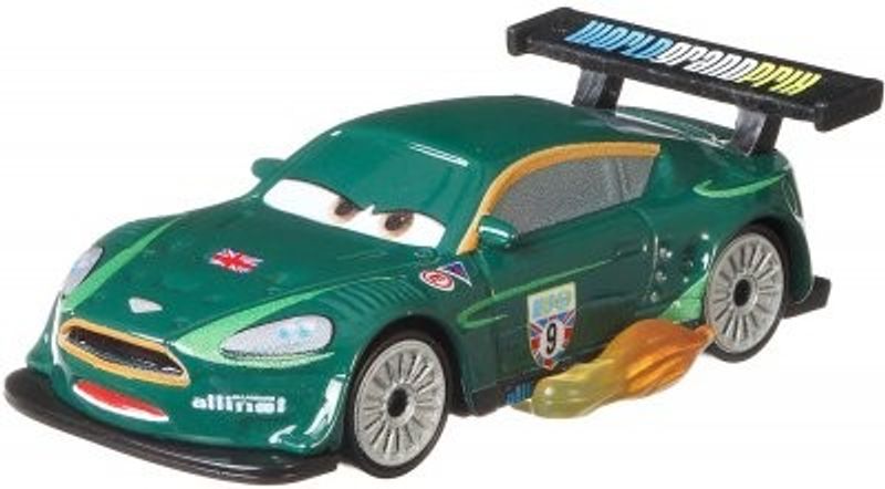 Nigel Gearsley nr 9 with flames - Cars 2