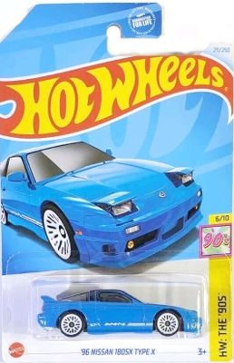 Nissan 180SX Type X 1996 blau - Hot Wheels 1:64 (beschädigte Verpackung)