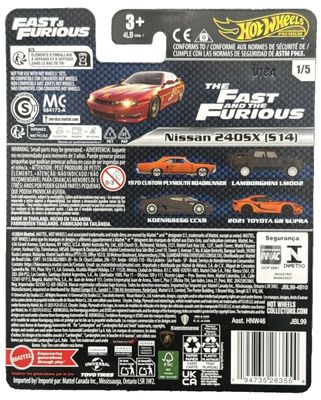 Nissan 240SX (S14) - Hot Wheels Fast & Furious 1:64