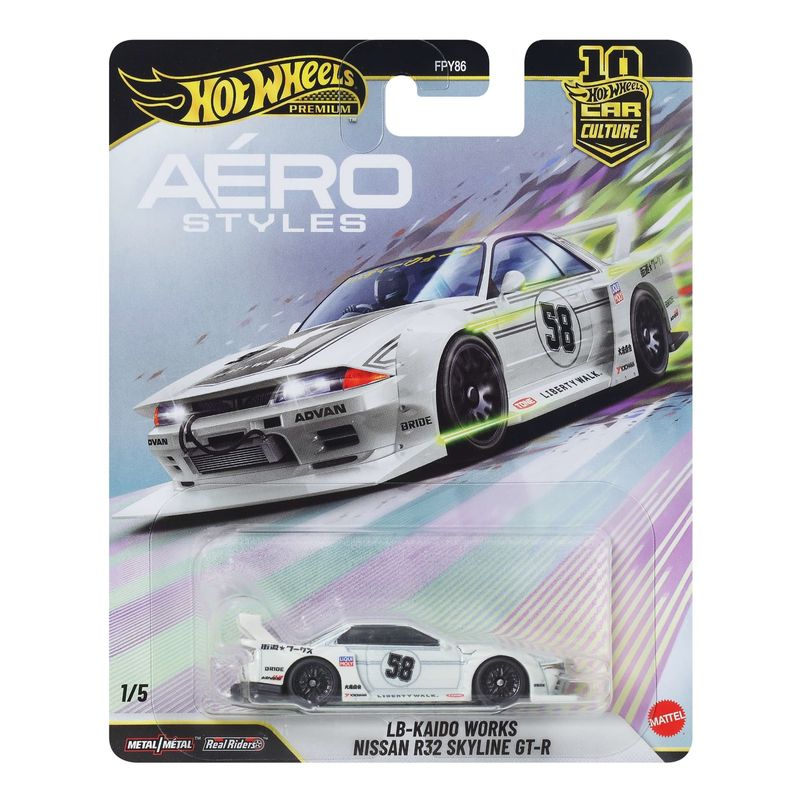 Nissan R32 Skyline GT-R LB-Kaido Works - Hot Wheels Aero Styles 1:64