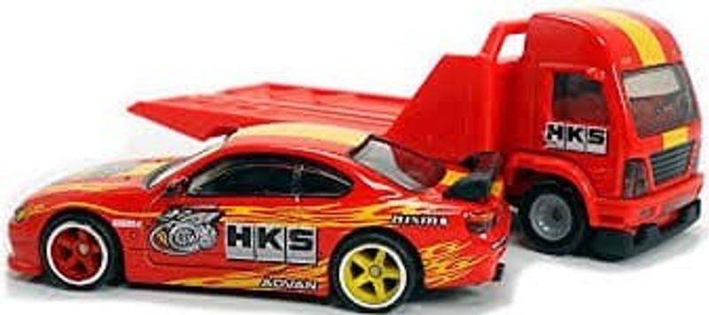 Nissan Silvia S15 "HKS" & Aero Lift - Hot Wheels 1:64