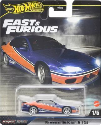 Nissan Silvia (S15) blå/orange F&amp;F - Hot Wheels 1:64