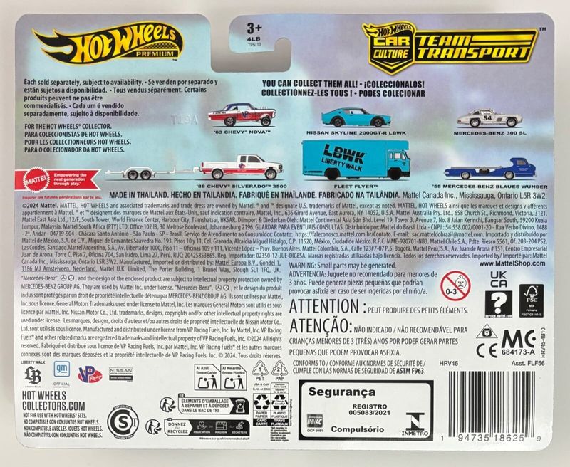 Nissan Skyline 2000GT-R LBWK & Fleet Flyer - Hot Wheels 1:64