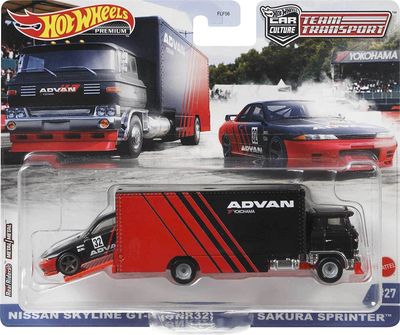Nissan Skyline GTR R32 "Advan" & Sakura Sprinter - Hot Wheels 1:64