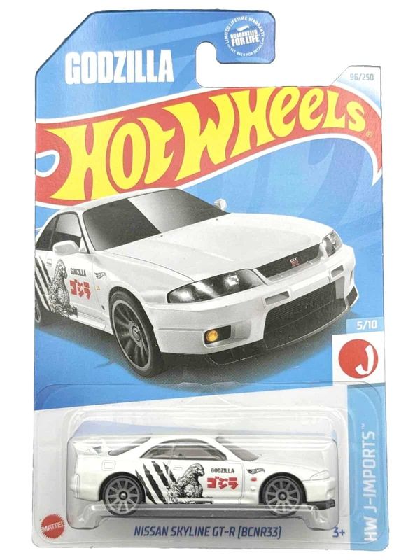 Nissan Skyline GT-R (BCNR33) Godzilla - Hot Wheels 1:64 (beschädigte Verpackung)