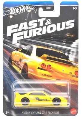 Nissan Skyline GT-R (BCNR33) Fast & Furious - Hot Wheels 1:64