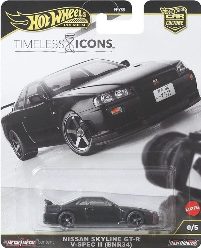 Nissan Skyline GT-R R34 V-Spec II BNR34 - Hot Wheels Car Culture 1:64 Chase