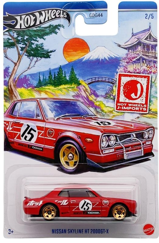 Nissan Skyline HT 2000GT-X röd - Hot Wheels 1:64