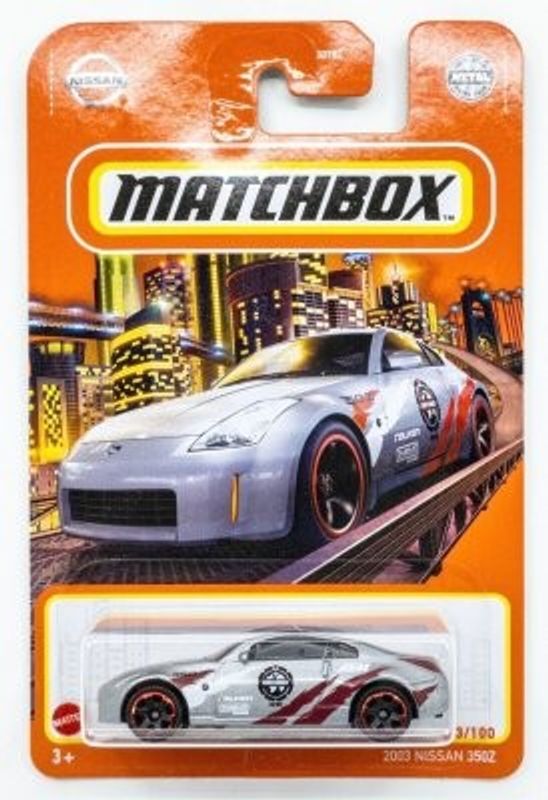 Nissan 350Z 2003 silver - Matchbox 1:64