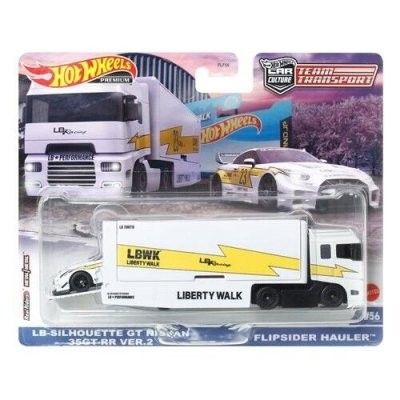 Nissan 35GT-RR LB Silhuette & Flipside Hauler - Hot Wheels 1:64