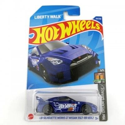 Nissan 35GT-RR LB Sil. blå hw - Hot Wheels 1:64