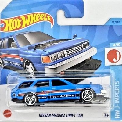 Nissan Maxima Drift Car blå - Hot Wheels 1:64