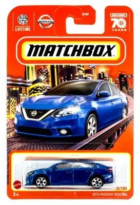 Nissan Sentra 2016 blå - Matchbox 1:64