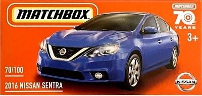 Nissan Sentra 2016 blå - Matchbox 1:64 (box)