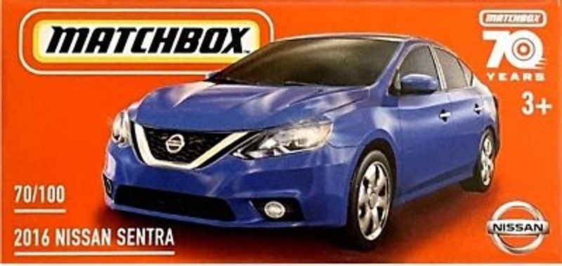 Nissan Sentra 2016 blå - Matchbox 1:64 (box)