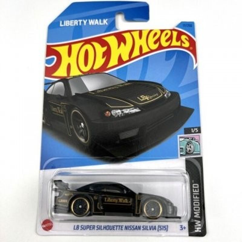 Nissan Silva S15 LB Super Sil. svart - Hot Wheels 1:64