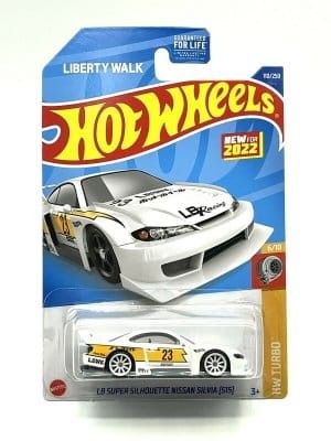 Nissan Siliva S15 LB Super Sil. vit - Hot Wheels 1:64