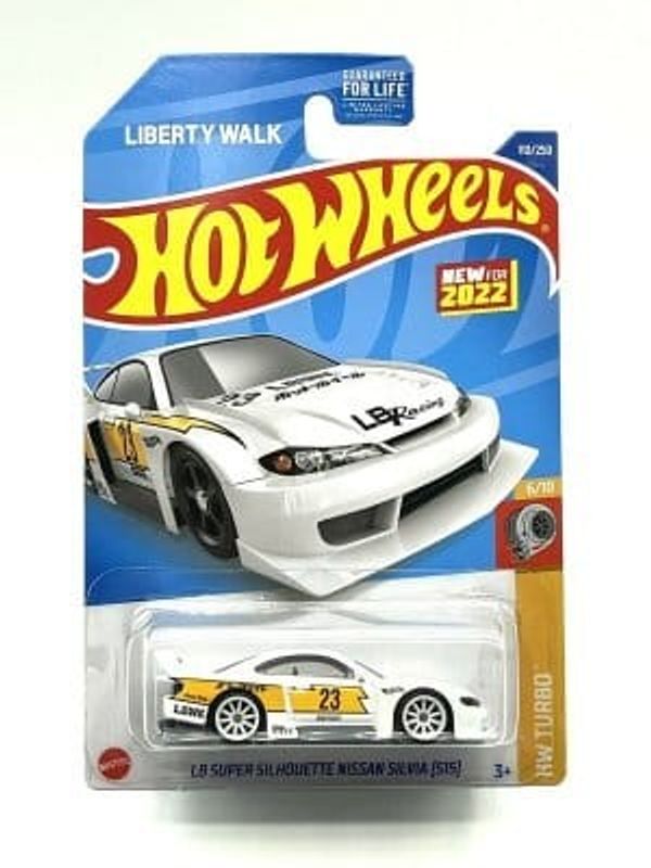 Nissan Siliva S15 LB Super Sil. vit - Hot Wheels 1:64