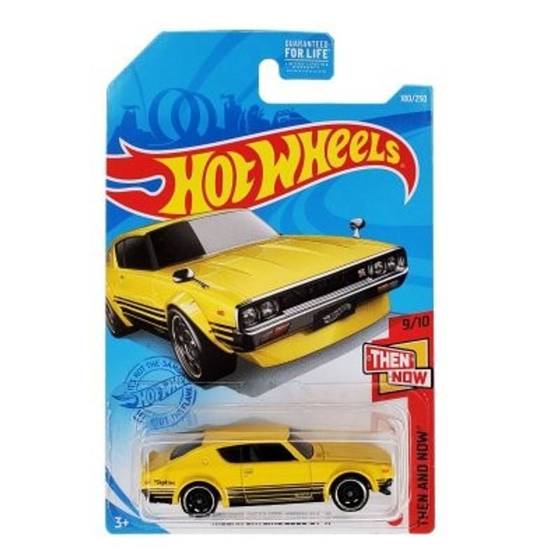 Nissan Skyline 2000GT-R gul - Hot Wheels 1:64
