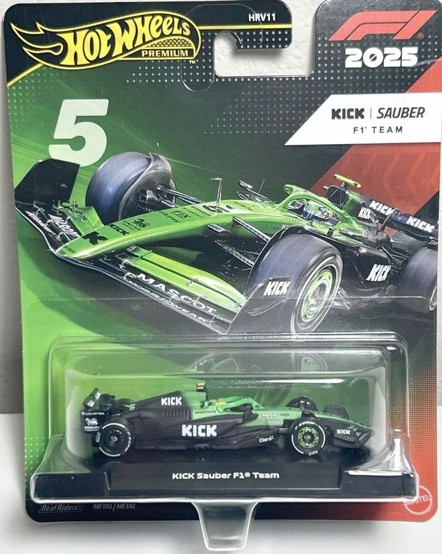 F1-series Kick Sauber 2025 #5 Gabriel Bortoleto - Hot Wheels 1:64