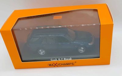 Saab 9-5 Kombi 1999 mörkblå - skala 1:43