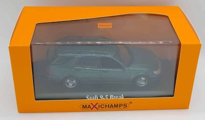 Saab 9-5 Kombi 1999 mörkgrön - skala 1:43