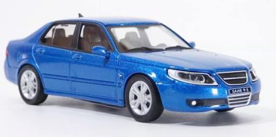 Saab 9-5 Aero 1998 blå - skala 1:43
