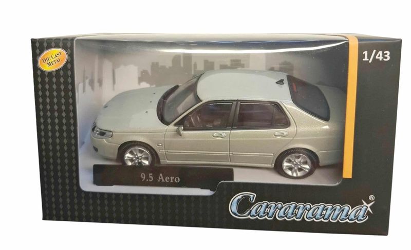 Saab 9-5 Aero 1998 silver/grå- skala 1:43