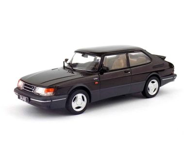 Saab 900 Turbo 1988 svart - skala 1:43